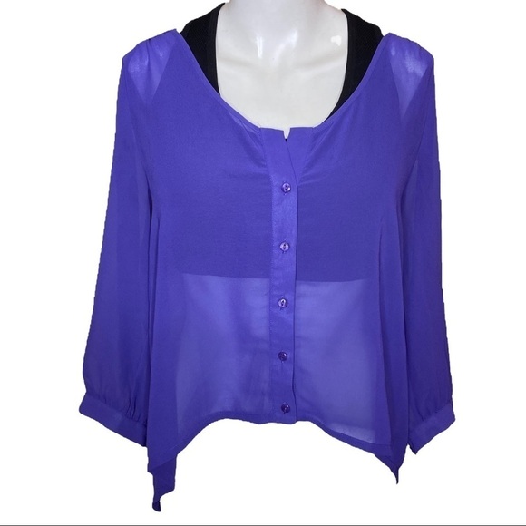 Sparkle & Fade Blouse Back Cut-Outs M - Picture 2 of 6